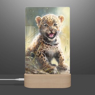 Lampa Akvarelový leopard