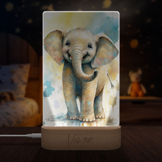 Lampa Akvarelový slon