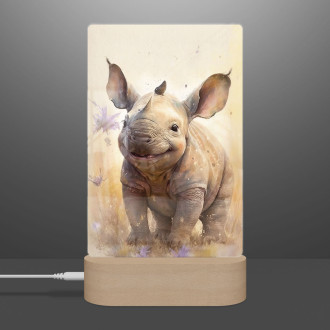 Lampa Akvarelový nosorožec