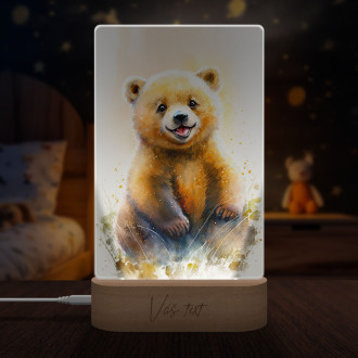 Lampa Akvarelový medvěd
