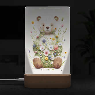 Lampa Květinový lední medvídek