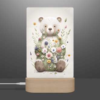 Lampa Květinový lední medvídek