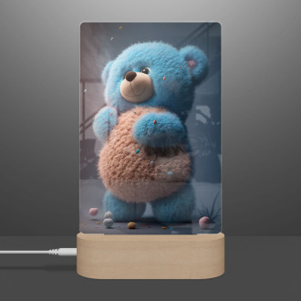 Lampa Animovaný modrý medvěd