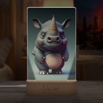 Lampa Animovaný nosorožec