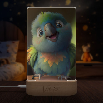 Lampa Roztomilý animovaný papoušek 2