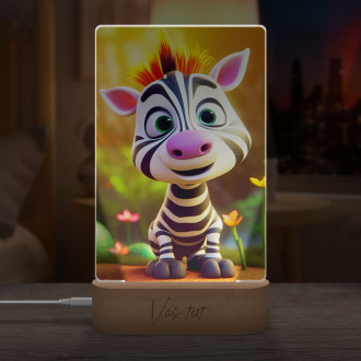 Lampa Roztomilá animovaná zebra 1