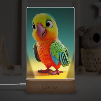 Lampa Roztomilý animovaný papoušek 1