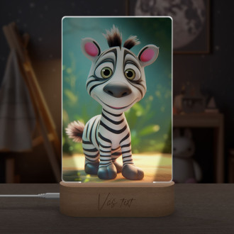 Lampa Roztomilá animovaná zebra