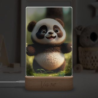 Lampa Roztomilá animovaná panda