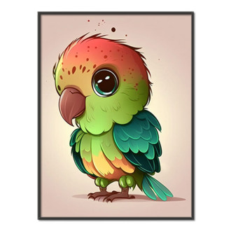 Kreslený Papoušek