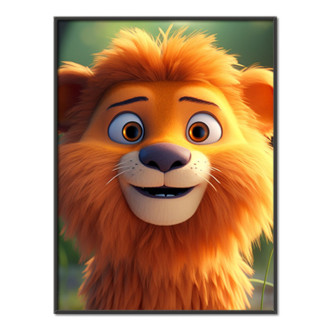 Roztomilý animovaný lev 1