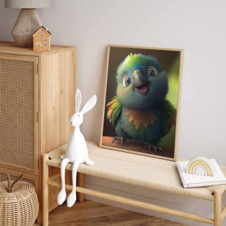 Roztomilý animovaný papoušek 2