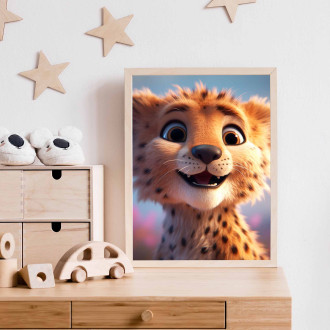 Roztomilý animovaný gepard