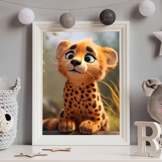 Roztomilý animovaný gepard 1
