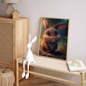 Roztomilý animovaný králík