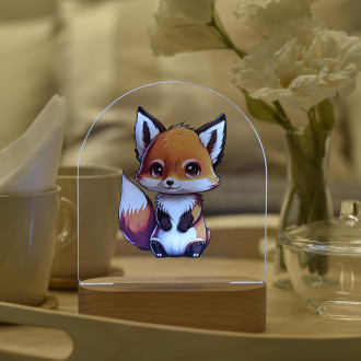 Dětská lampička Malá liška transparentní