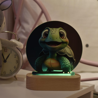 Dětská lampička Roztomilá animovaná želva