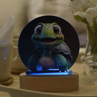 Dětská lampička Roztomilá animovaná želva