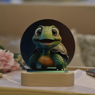 Dětská lampička Roztomilá animovaná želva