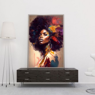 Moderní umění - Afro americká žena