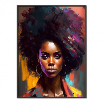 Moderní umění - Afro americká žena 2