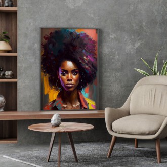 Moderní umění - Afro americká žena 2