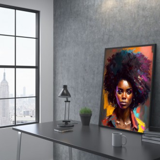 Moderní umění - Afro americká žena 2
