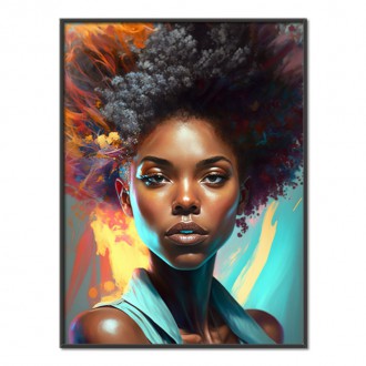 Módní portrét - Afro