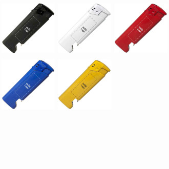 Plnitelný piezo zapalovač s otvírákem