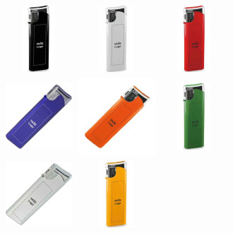 Plnitelný piezo zapalovač, stříbrný vršek