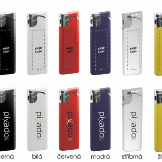 Plnitelný plastový piezo zapalovač