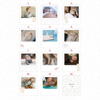 Polaroid fotografie První rok