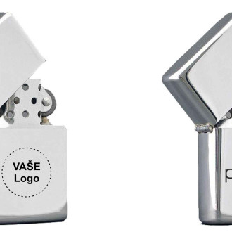 Stříbrný benzínový zapalovač